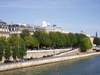 Voie Georges Pompidou depuis le Pont Neuf